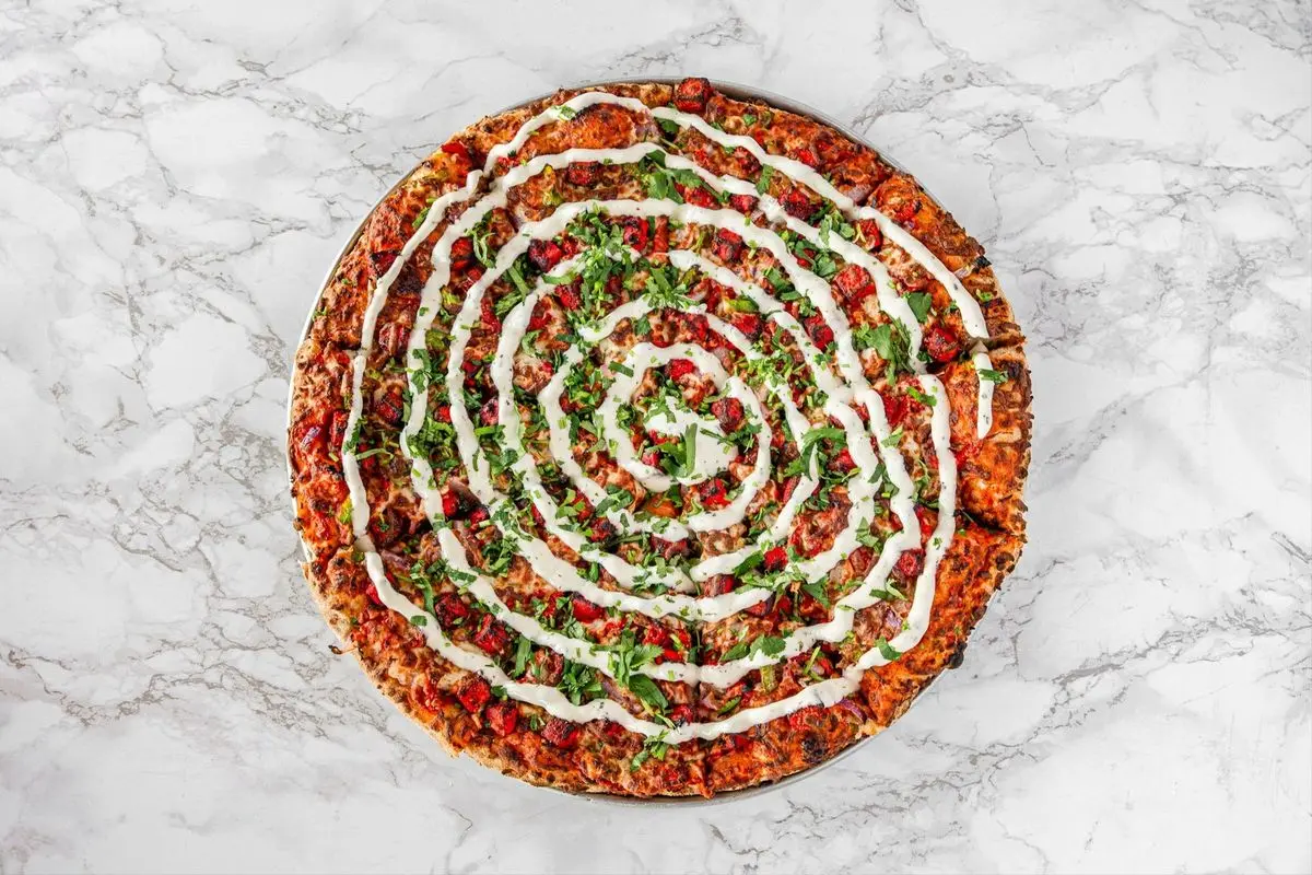 Tandoori Paneer Pizza (14 inch) at Gujju Galli - Indian Street Food in Winnipeg, MB